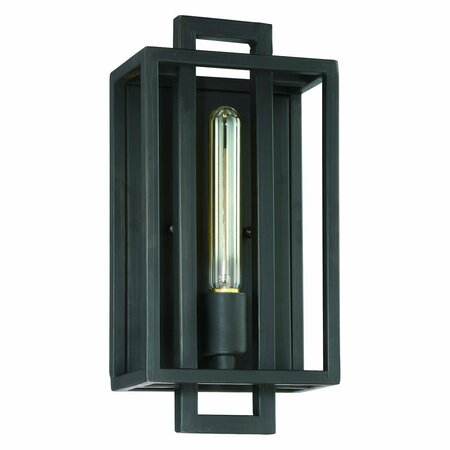 CRAFTMADE Cubic 1 Light Wall Sconce in Aged Bronze Brushed 41561-ABZ